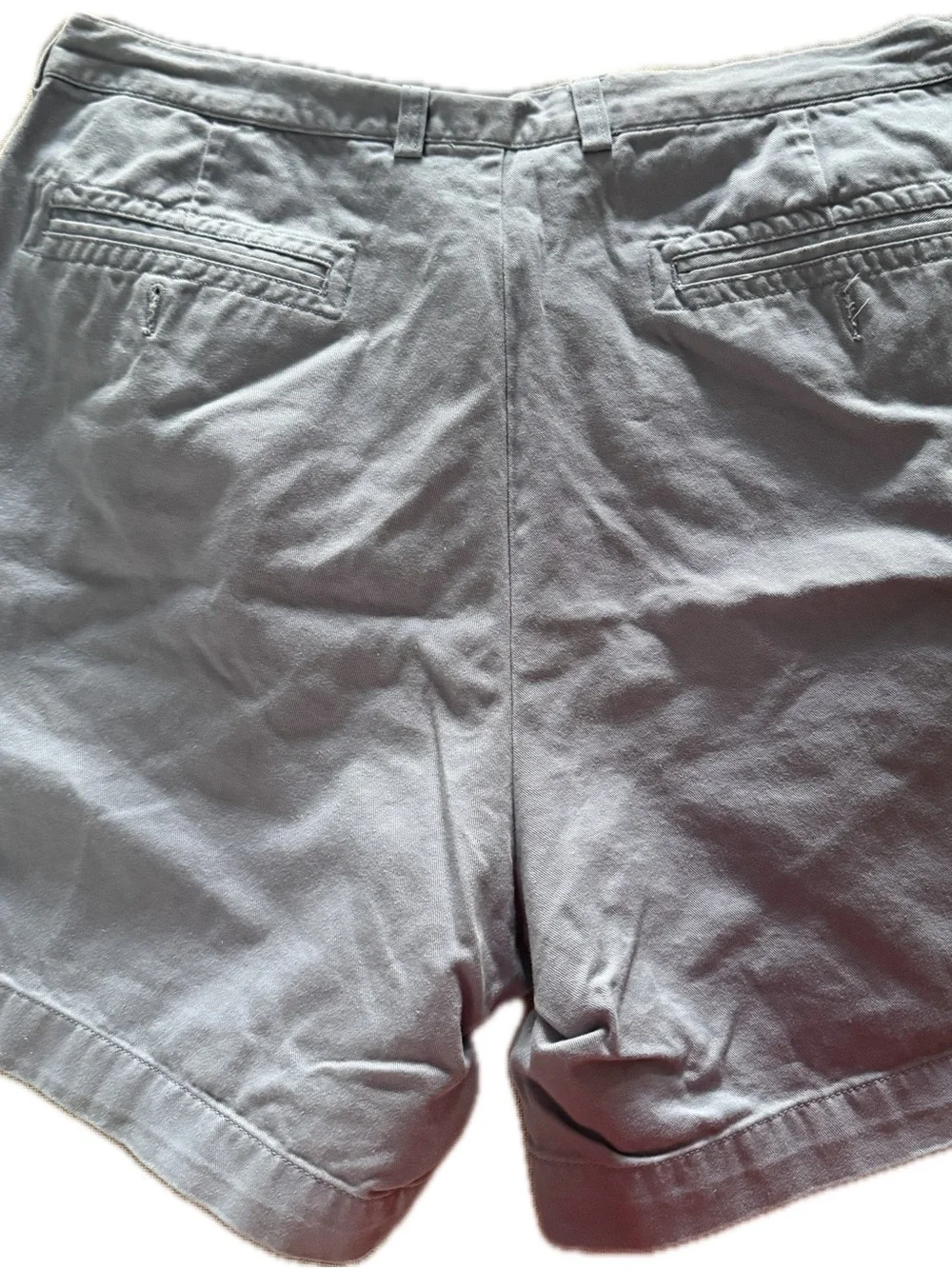 Dior Men’s Blue Flat-Front Shorts with Gold-Tone Buttons